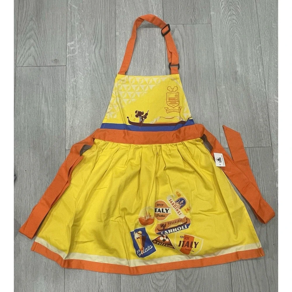 NEW Walt‎ Disney Parks EPCOT Italy Pavilion Postcard Adult Size Cooking Apron